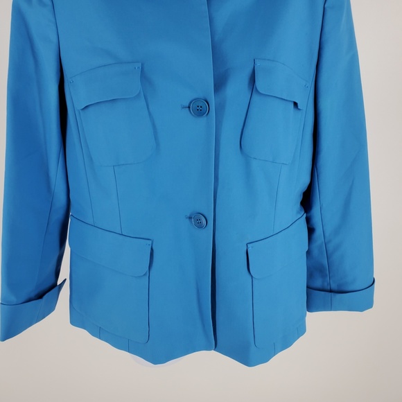 Lafayette 148 New York Button Front Blazer Jacket - Picture 5 of 12